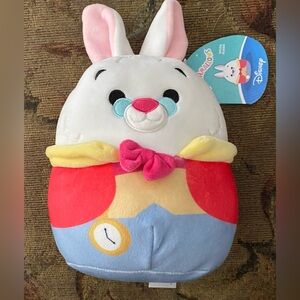 Brand New Disney White Rabbit in Alice's  Wonderland Squishmallows
